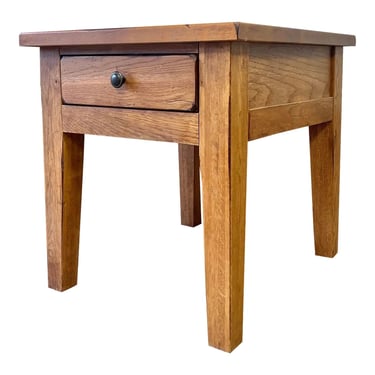 Broyhill Attic Heirlooms Farmhouse Oak Side Table 