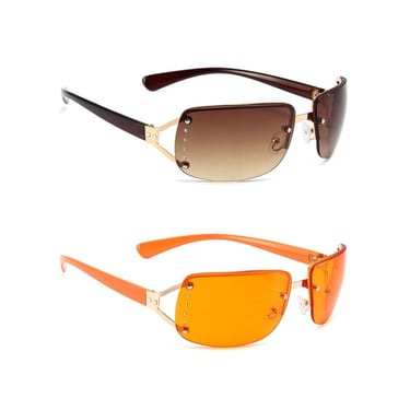 &quot;The Grooves&quot; Rimless Sunglasses