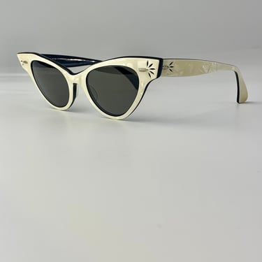 1950'S Ray-Ban - Cat Eye Sunglasses - by B & L Ray-Ban USA -  Pearlized Frames - Optical Quality- New UV Glass Lenses 