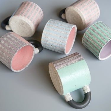 KFM Ceramics: Striped Chunky Mug