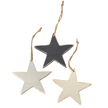THC Wooden Star Ornaments