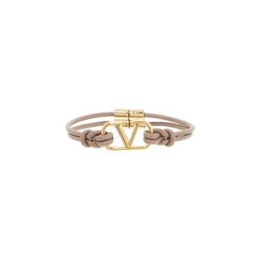 Valentino Garavani Leather Vlogo Signature Bracelet Women