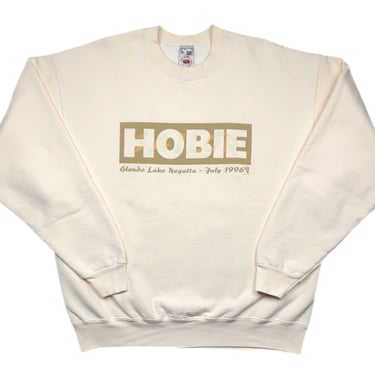 Vintage 1996 Hobie Gendo Lake Wyoming Made in USA Regatta Sailing Race Crewneck Sweatshirt Pullover Size XL 