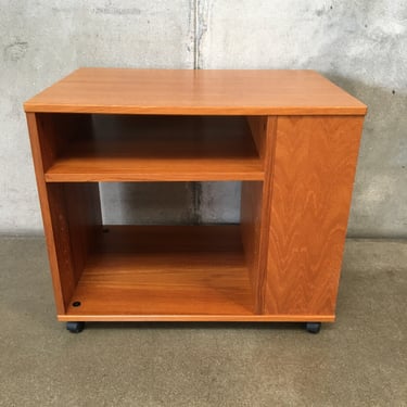 Danish Modern Teak Media Shelf/Coffee or Side Table