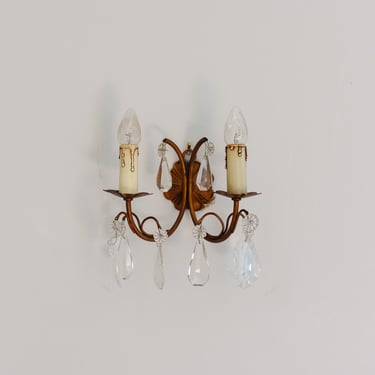 midcentury French Louis XIV style sconce