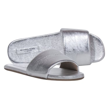 Michael Kors Collection - Silver Slide Sandals Sz 9