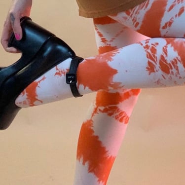 Recycled Lipstick Tie Dye Tights 