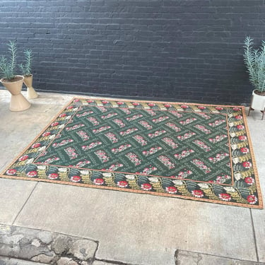 Vintage Wool Decorative Rug Carpet 