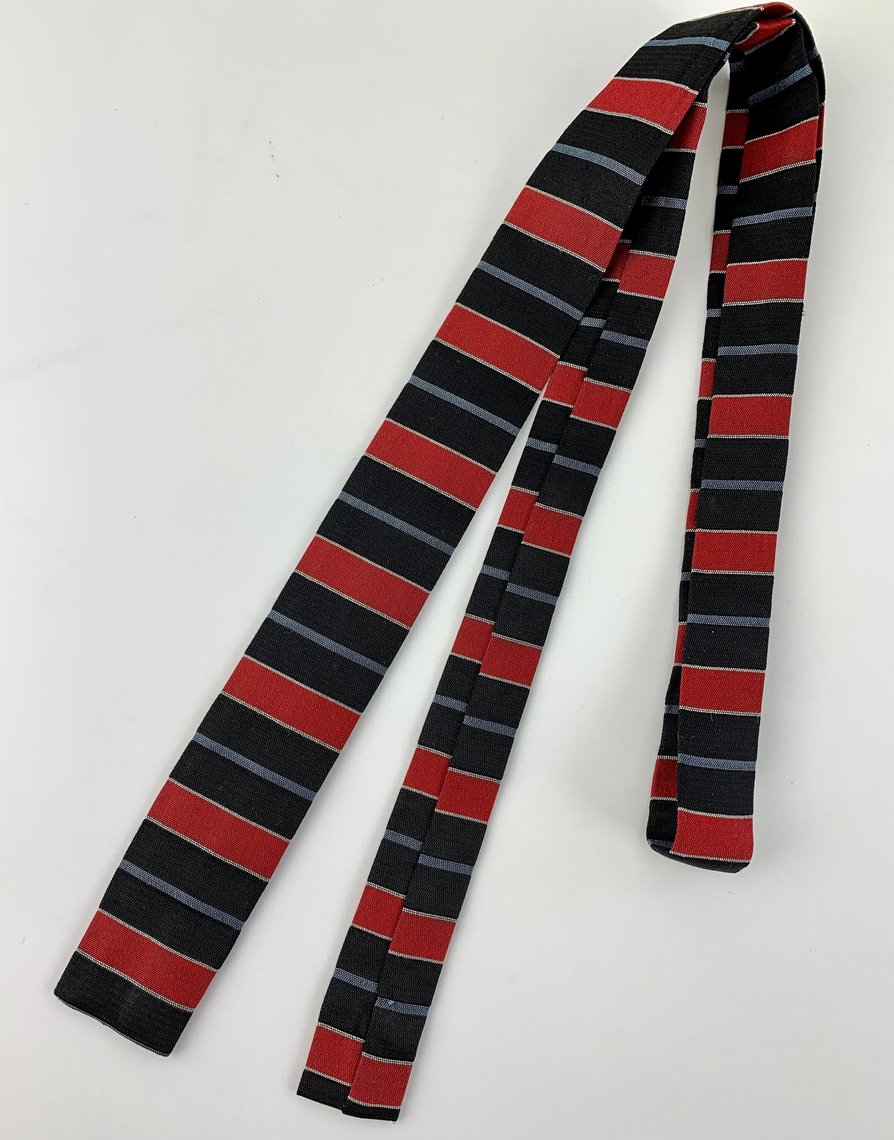 Vintage tie in Black stripe main image 1