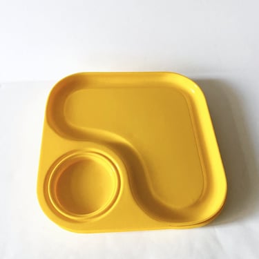 Yellow Snack Trays 