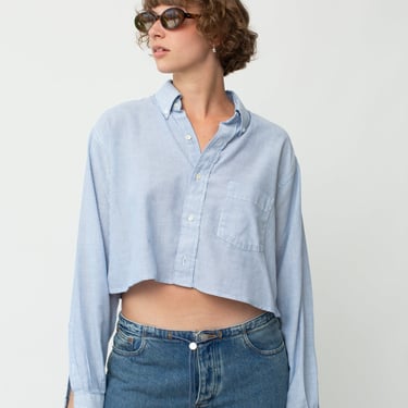 Re-Worked Cropped Button Up