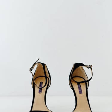Ralph Lauren Collection Black Suede Heels