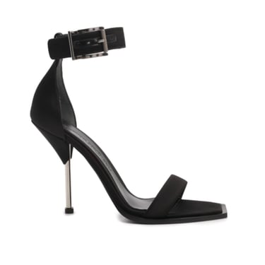 Alexander Mcqueen Silk Satin Heel Sandals Women