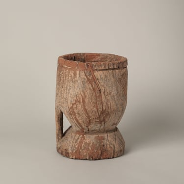 Carved Wood Vessel