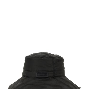 Ganni Women Bucket Hat With Logo