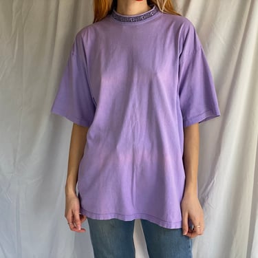 Vintage Skate Tshirt / 1980's Purple Tshirt / 100% Cotton Surfer Skater Shirt / Purple Eighties Nineties Jersey T Shirt 