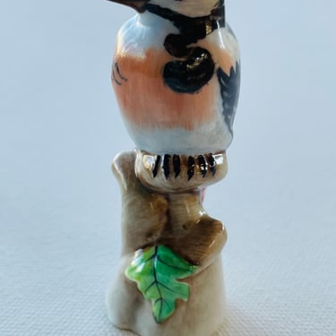 Vintage Herend Spotted Woodpecker Hand Made Hungary 3" Rare Collectible 