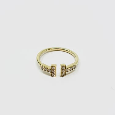 Tiffany & Co. "Twine" Gold Ring with diamonds