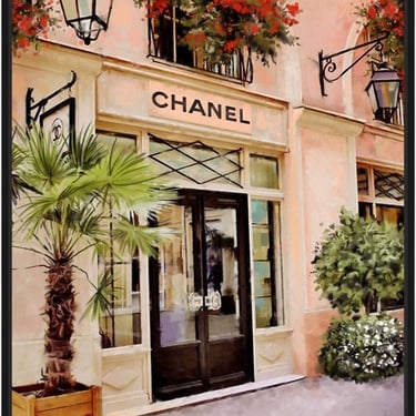 Oliver Gal Chanel Store Front Gallery Art 36x24 