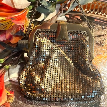 Whiting & Davis Gold Mesh Purse 