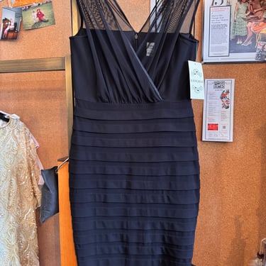2010s Beaded Mesh Sheath Dress
