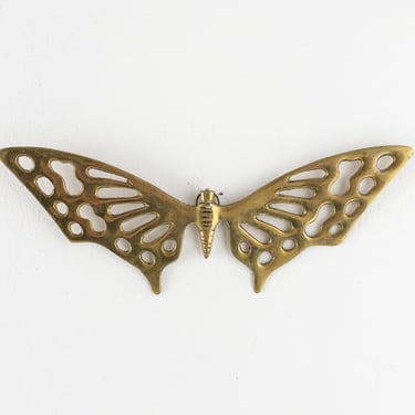 Vintage Brass Butterfly, Hanging Boho Wall Decor, Boho Nursery 