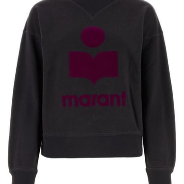Isabel Marant Etoile Woman Black Cotton Blend Moby Sweatshirt