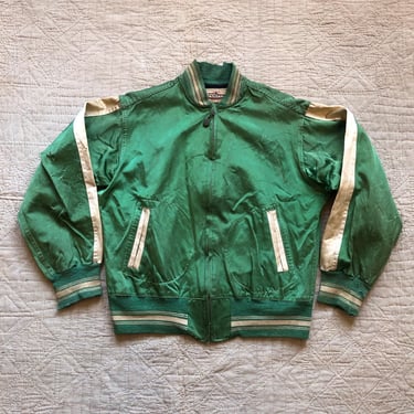 40s Campus Satin Jacket Small Medium 