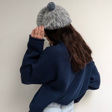 Vintage Frost Blue Angora Hat