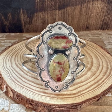 JASPER ALIEN ARTIFACT Cuff 40g | Jasper and Silver Bracelet | Jasper Jewelry | Native American, Navajo, Southwestern 