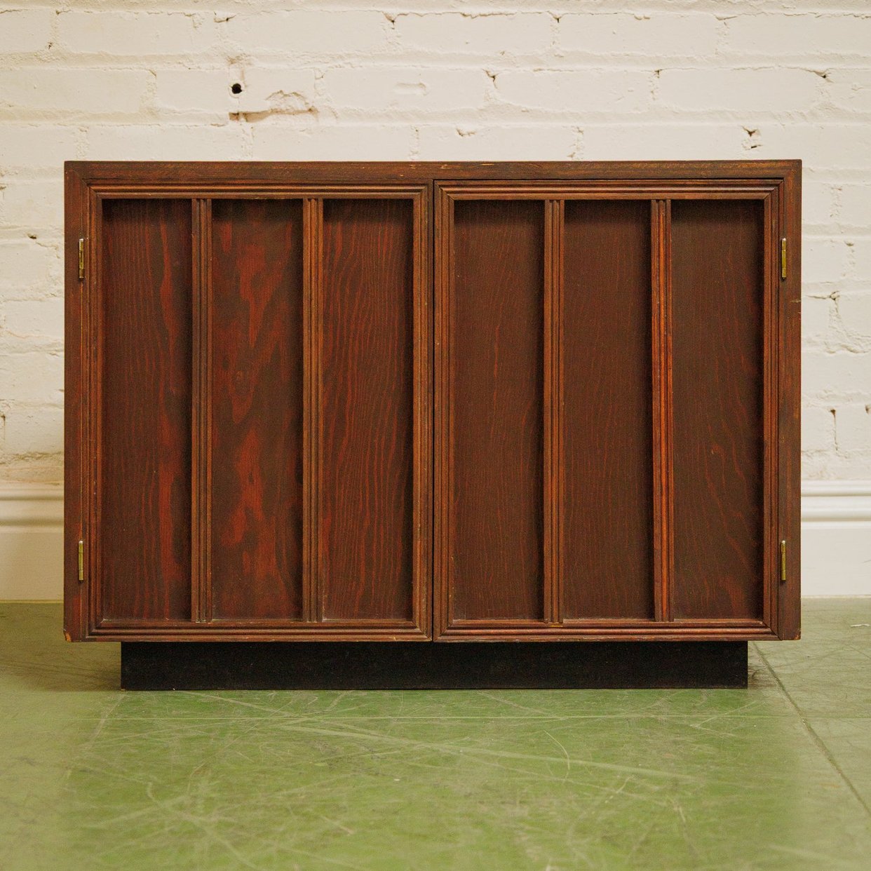 Dark paneled 2 door Vintage Nightstand | Sunbeam Vintage - Highland ... - Vintage Door Decorative Decorative Decorative Nightstands
