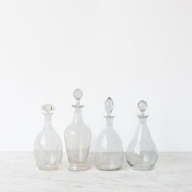 Engraved Mid-Century Decanter
