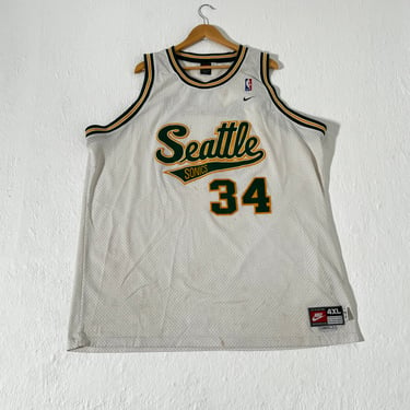 Seattle Supersonics Ray Allen #34 White Jersey Sz. 4XL