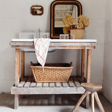 vintage enamel farmhouse sink