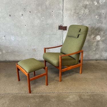 Mid Century Danish Recliner By Westnofa