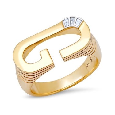 Grandsize Initial Ring (By Special Order)