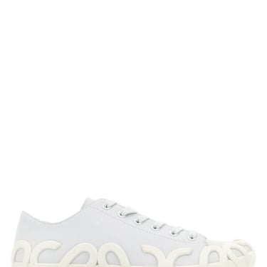 Loewe Woman White Nubuk Rise Sneakers