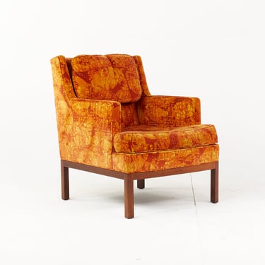 Edward Wormley for Dunbar Mid Century Lounge Chair with Jack Lenor Larsen Fabric - mcm 
