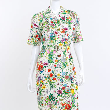 Flora Print Wrap Dress