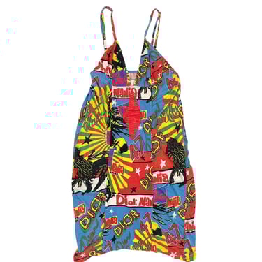 Dior Rasta Graphic Print Ribbon Front Dress