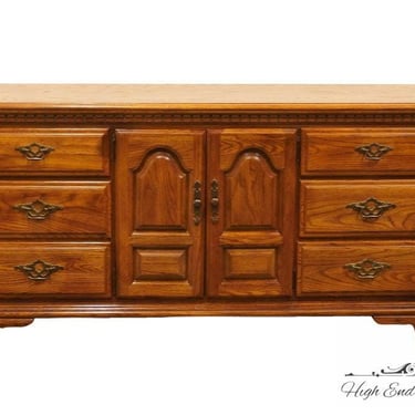 SUMTER CABINET Solid Oak Rustic Country Style 70" Triple Door Dresser 505-1570 