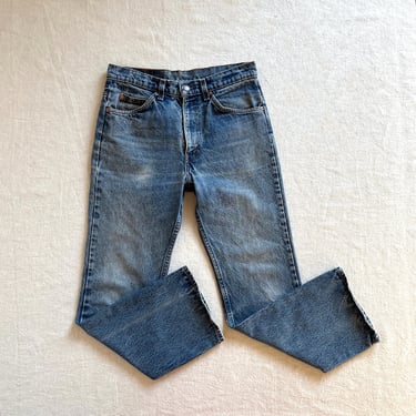 Vintage 70s Orange Tab Levi's 20517-0217 Blue Denim Jeans Size 31 x 30 