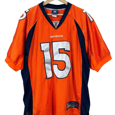 Tim Tebow Denver Broncos Jersey Mens 50 Reebok On Field Orange # 15 NFL Sewn
