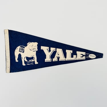 Vintage Yale University Pennant - As Is Condition 