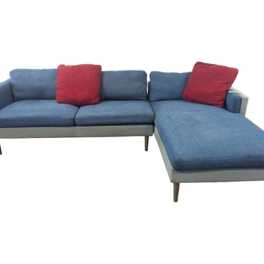 Blue Cloth Sectional