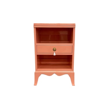 AVAILABLE: Passion Fruit Lacquered Nightstand 