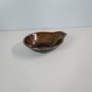 Russel Wright Steubenville American Modern Black Chutney Fruit Bowl 