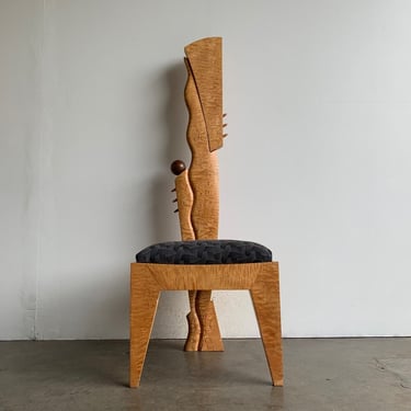Charles Cobb studio made Single Maple Tall Chair- 