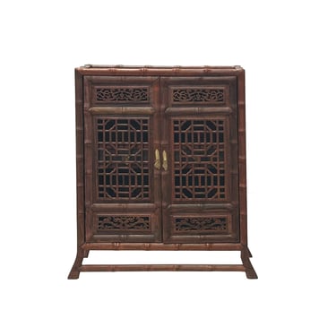 Chinese Rosewood Handmade Chest Cabinet Miniature Display Art ws4280E 