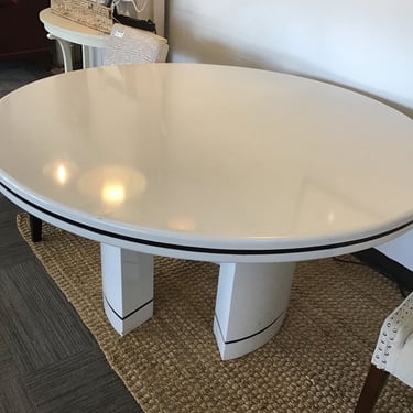 80’s Lacquered Dining Table (Seattle)